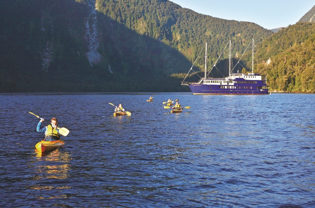 Kayaking on the still waters