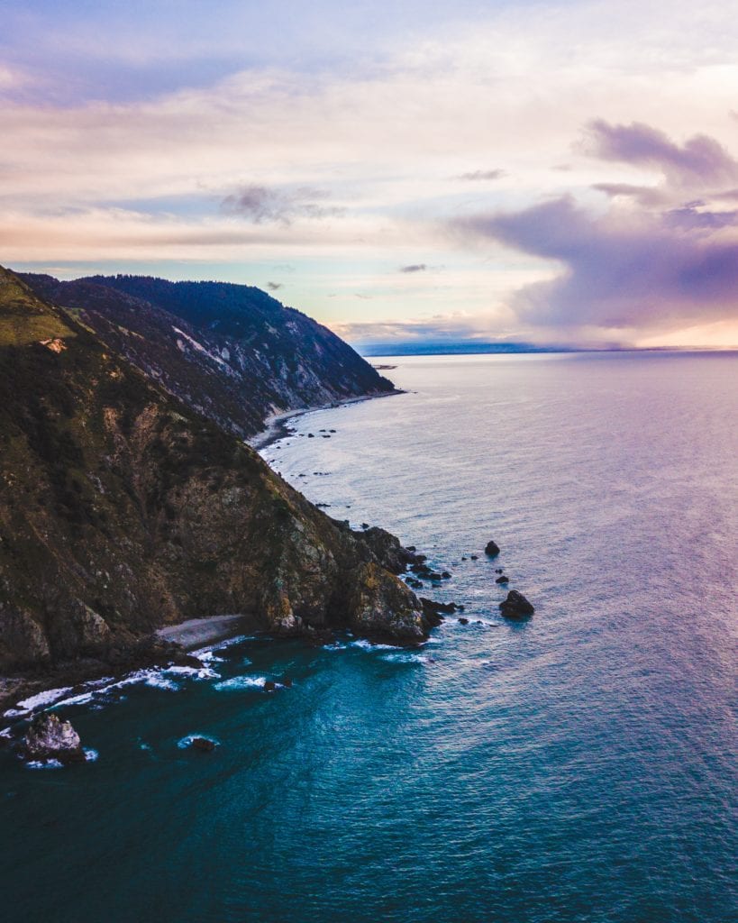 Dusk photograph of Cable Bay, New Zealand, by Rich Hay