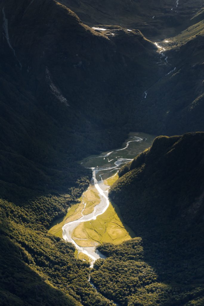 mountainous routeburn track