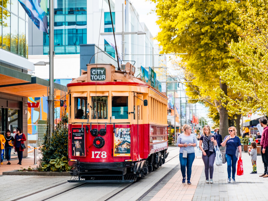 Christchurch Tram - Silver Fern Holidays