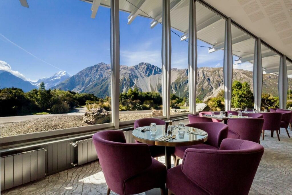 Incredible views of the mountains from the Hermitage Hotel.